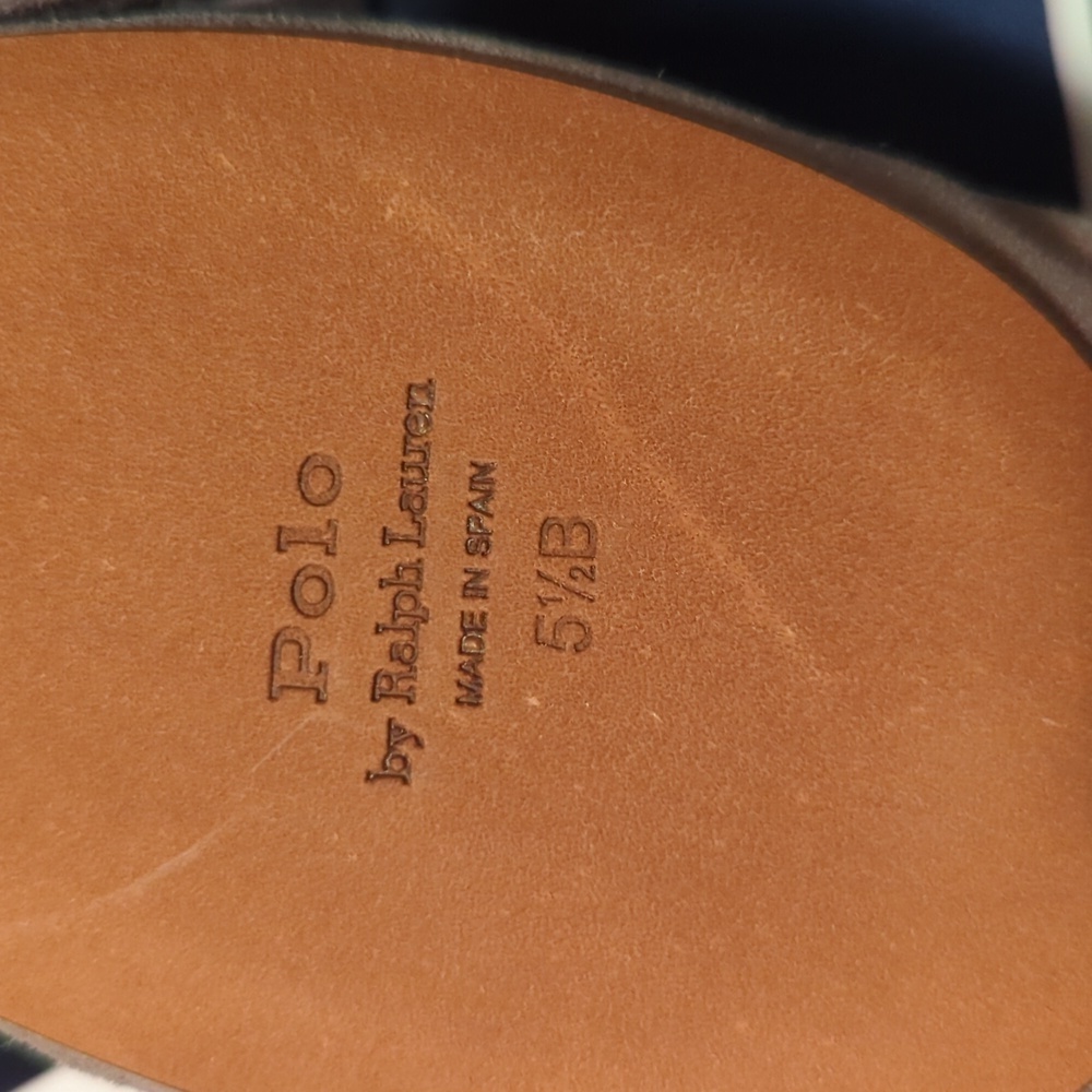 Polo Ralph Lauren Women's Ballet-Ballerina Flat Grey Suede shoes. Size 5.5B. - Picture 5 of 9